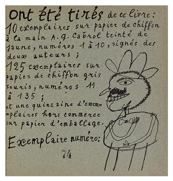 DUBUFFET, JEAN; and PAULHAN, JEAN. Le Métromanie ou Les Dessous de la Capitale.